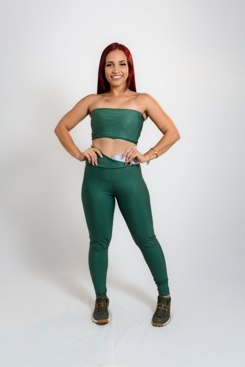 Conjunto top faixa M